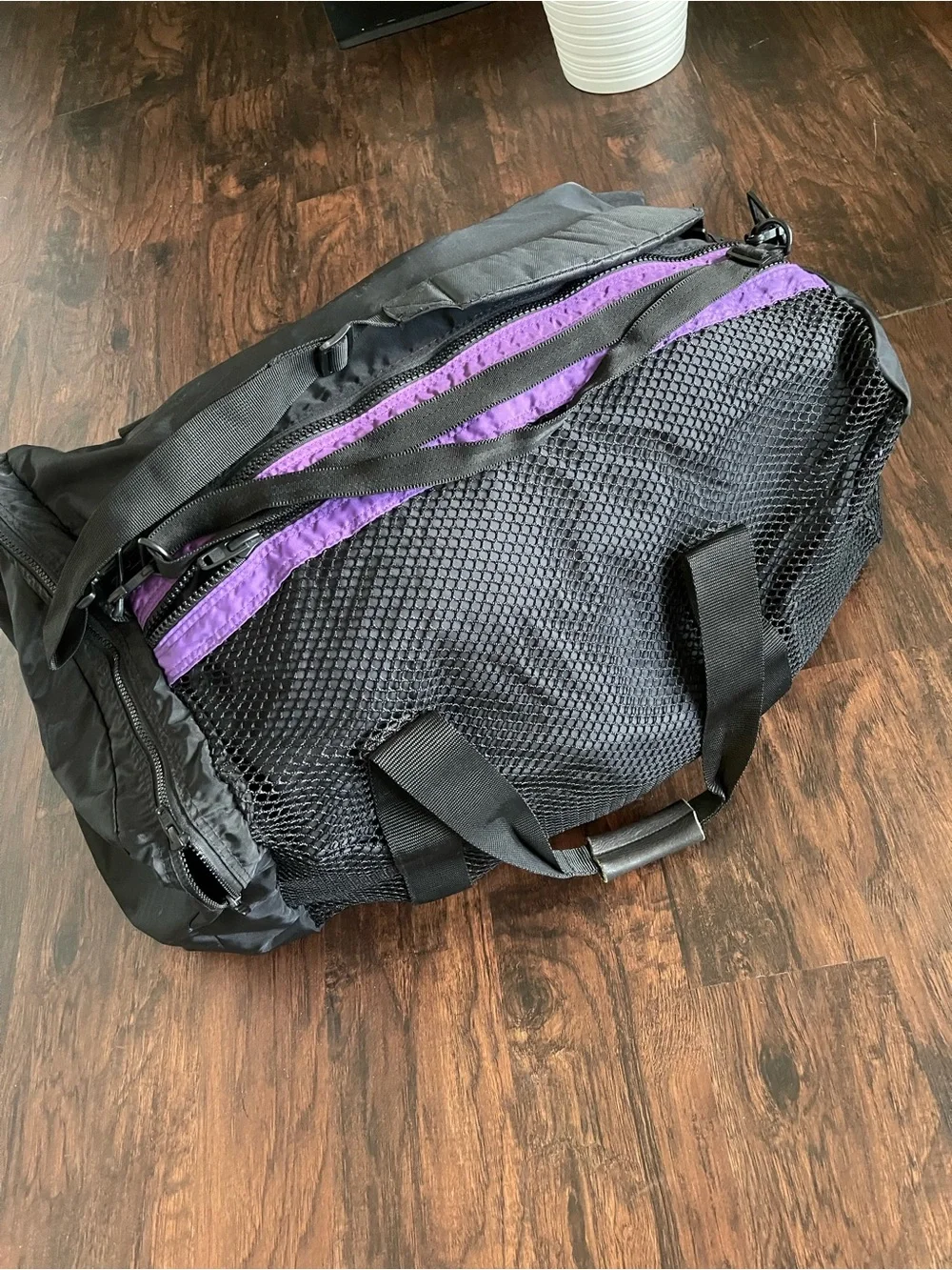 R.E.I. Evaporator Duffel LARGE Discontinued Black w/ Shoulder Strap Made in USA
